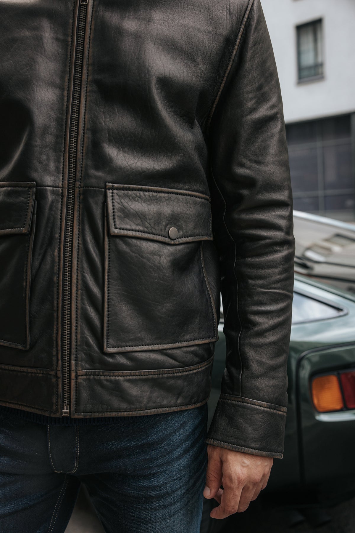 

Lederjacke Herren Spencer Sheep Vintage brown | Freeman T. Porter