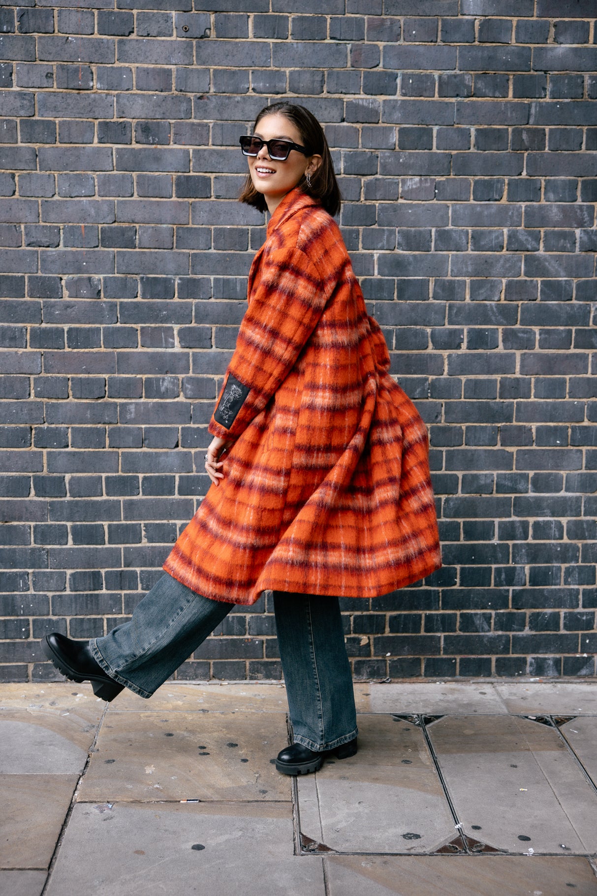 
              

Manteau long Femme Millie Plaid red orange | Freeman T. Porter
            