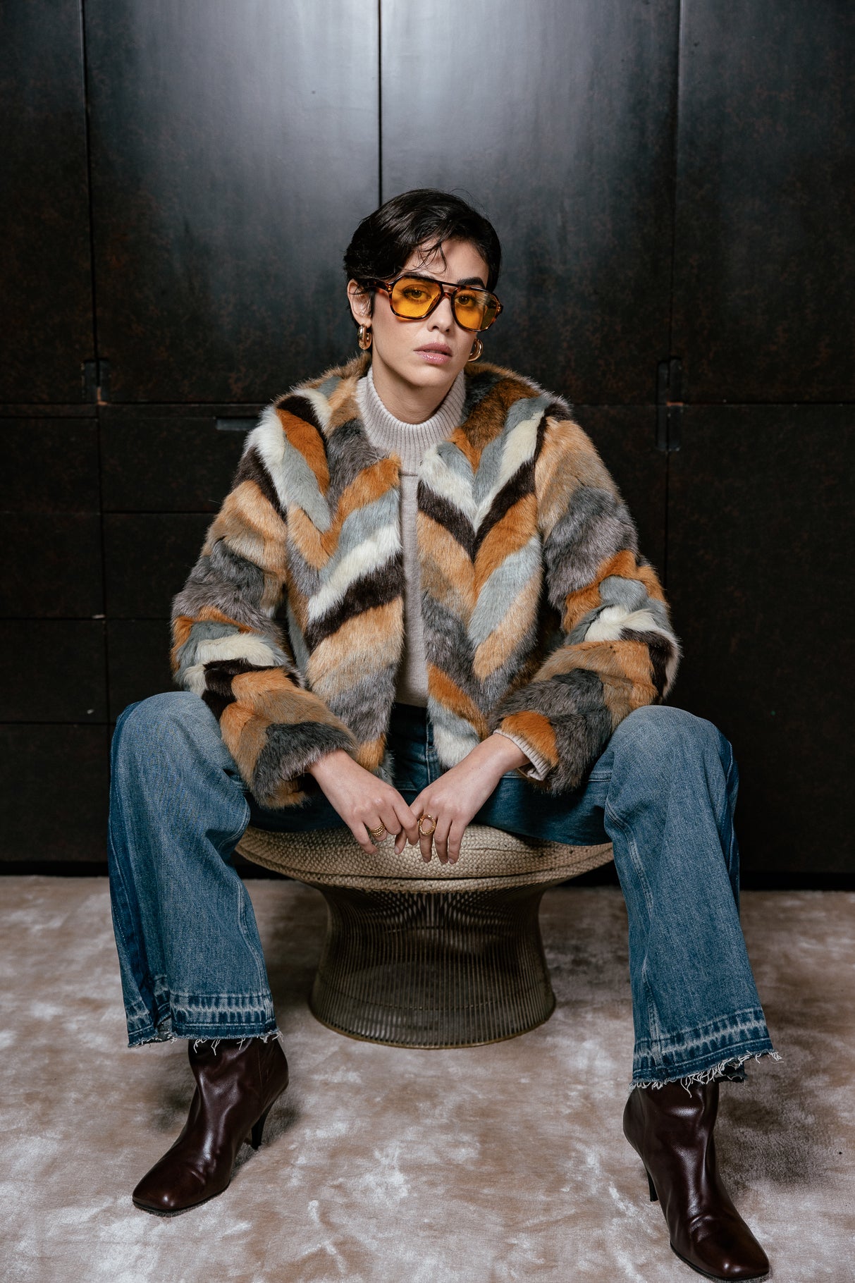   
            

Veste en fausse fourrure Femme Milani Graphic original | Freeman T. Porter
          