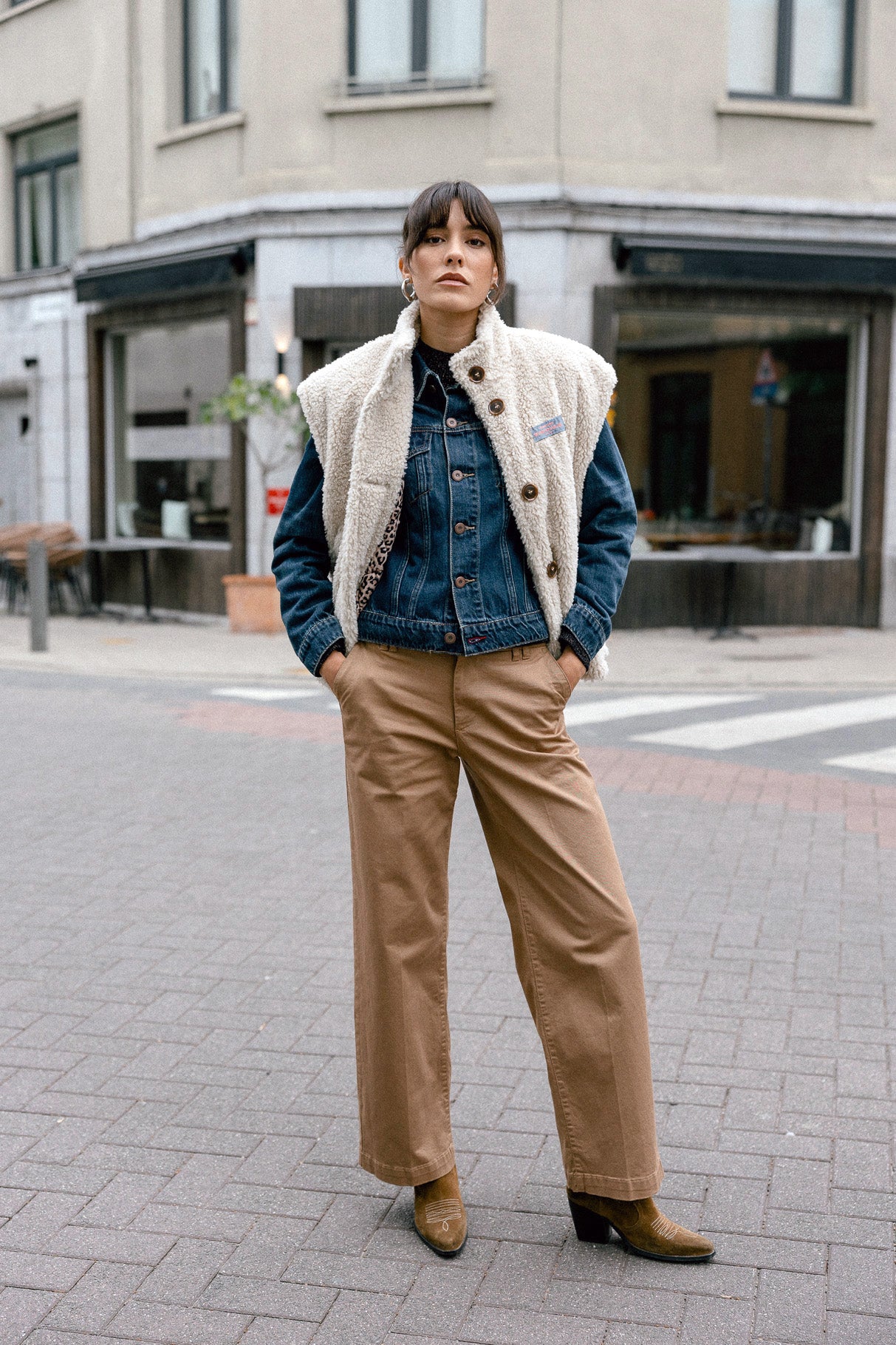 

Veste sherpa Femme Vatika Fur ecru | Freeman T. Porter