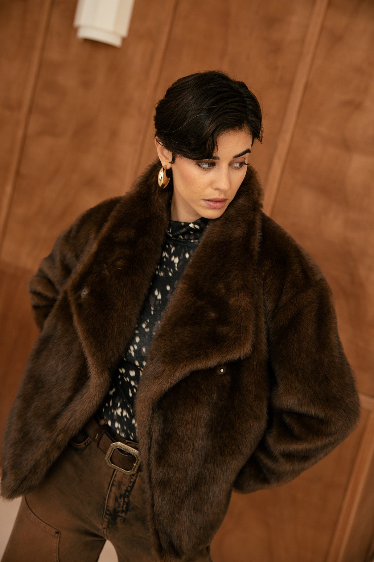   
            

Veste en fausse fourrure Femme Marbela Fur brown | Freeman T. Porter
          