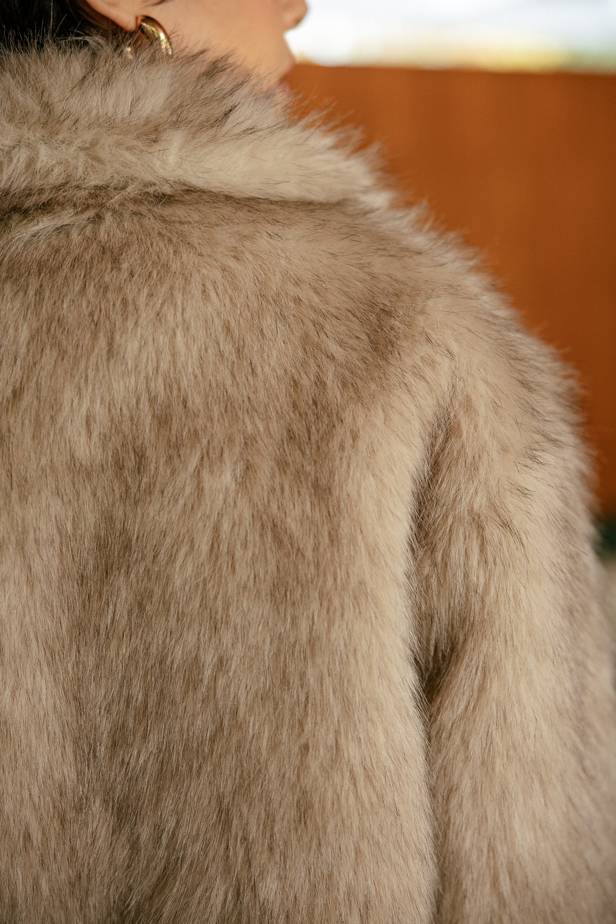 

Veste en fausse fourrure Femme Marbela Fur beige melange | Freeman T. Porter