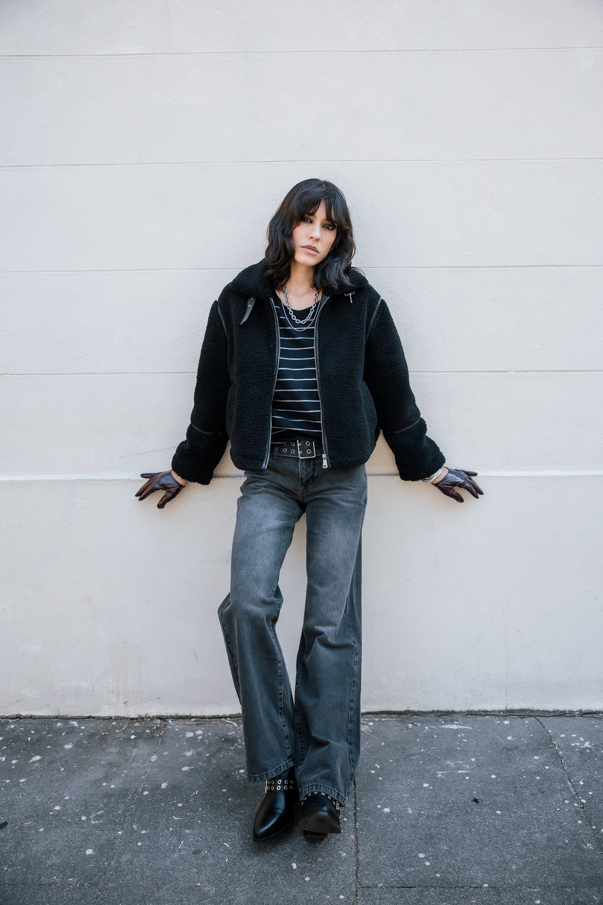 

Veste en fausse fourrure Femme Maxime Fur black | Freeman T. Porter