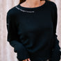 

Sweater with decorative embroidery Women Parel black | Freeman T. Porter