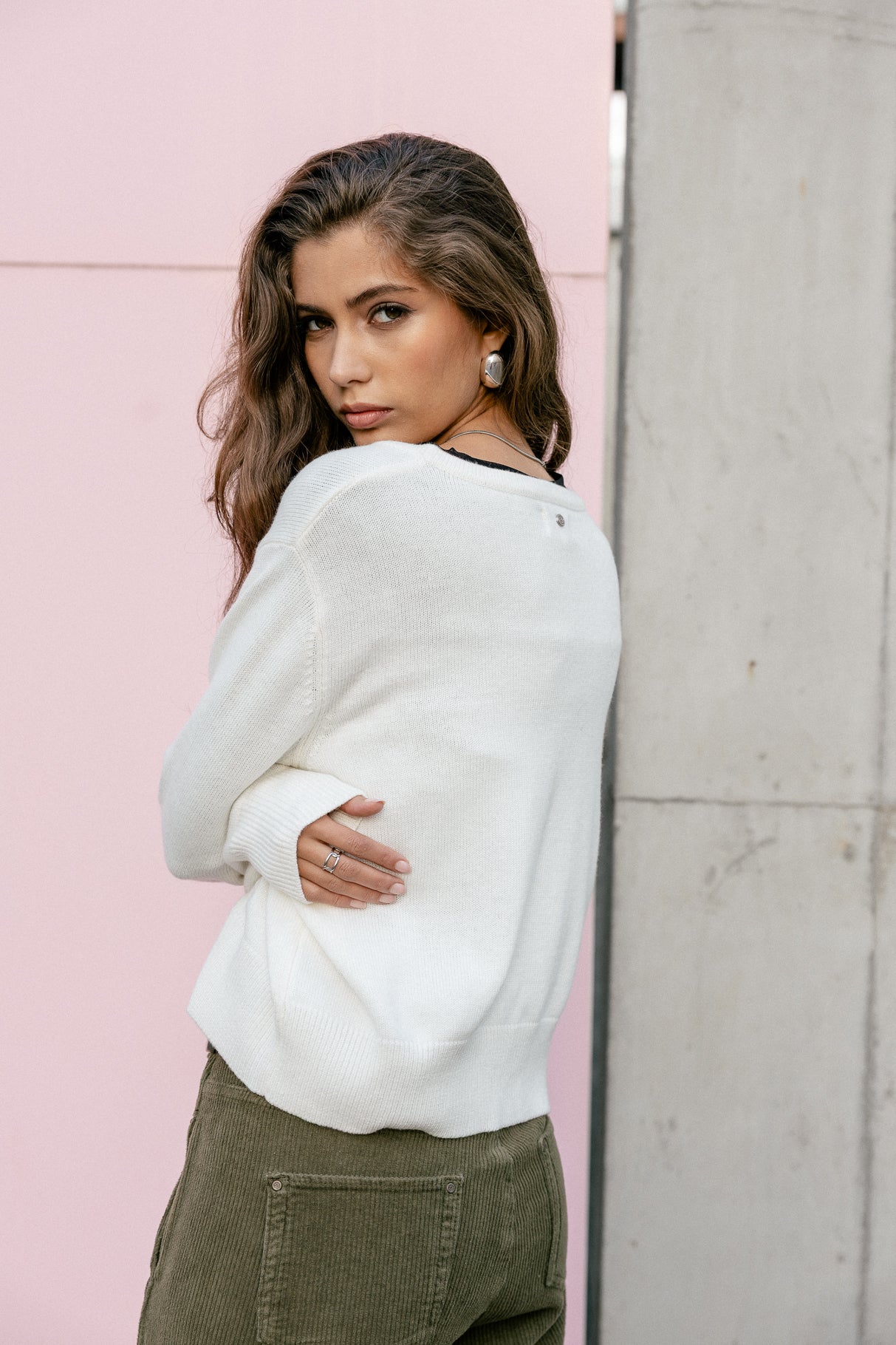 
              

Pull avec broderies fantaisies Femme Parel ecru | Freeman T. Porter
            