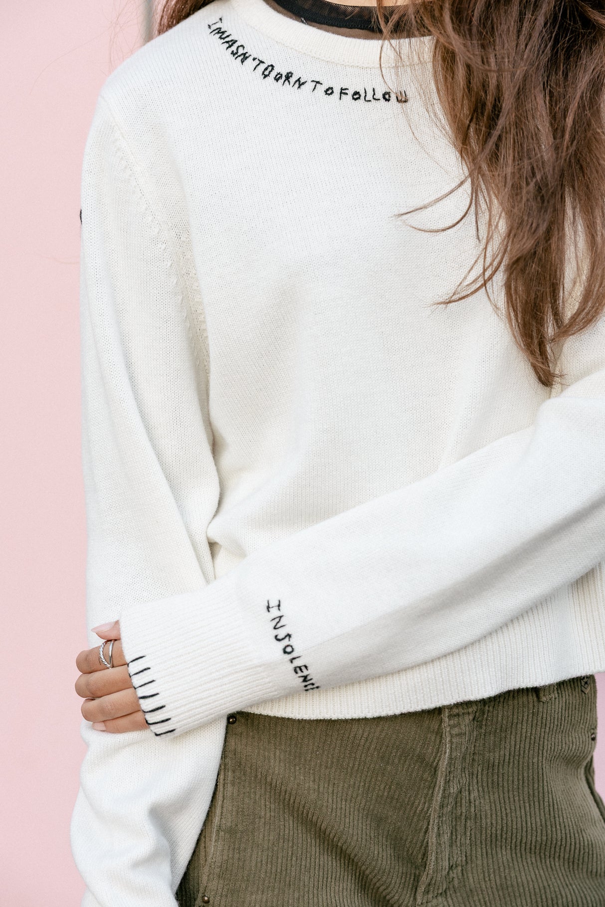   
            

Pull avec broderies fantaisies Femme Parel ecru | Freeman T. Porter
          