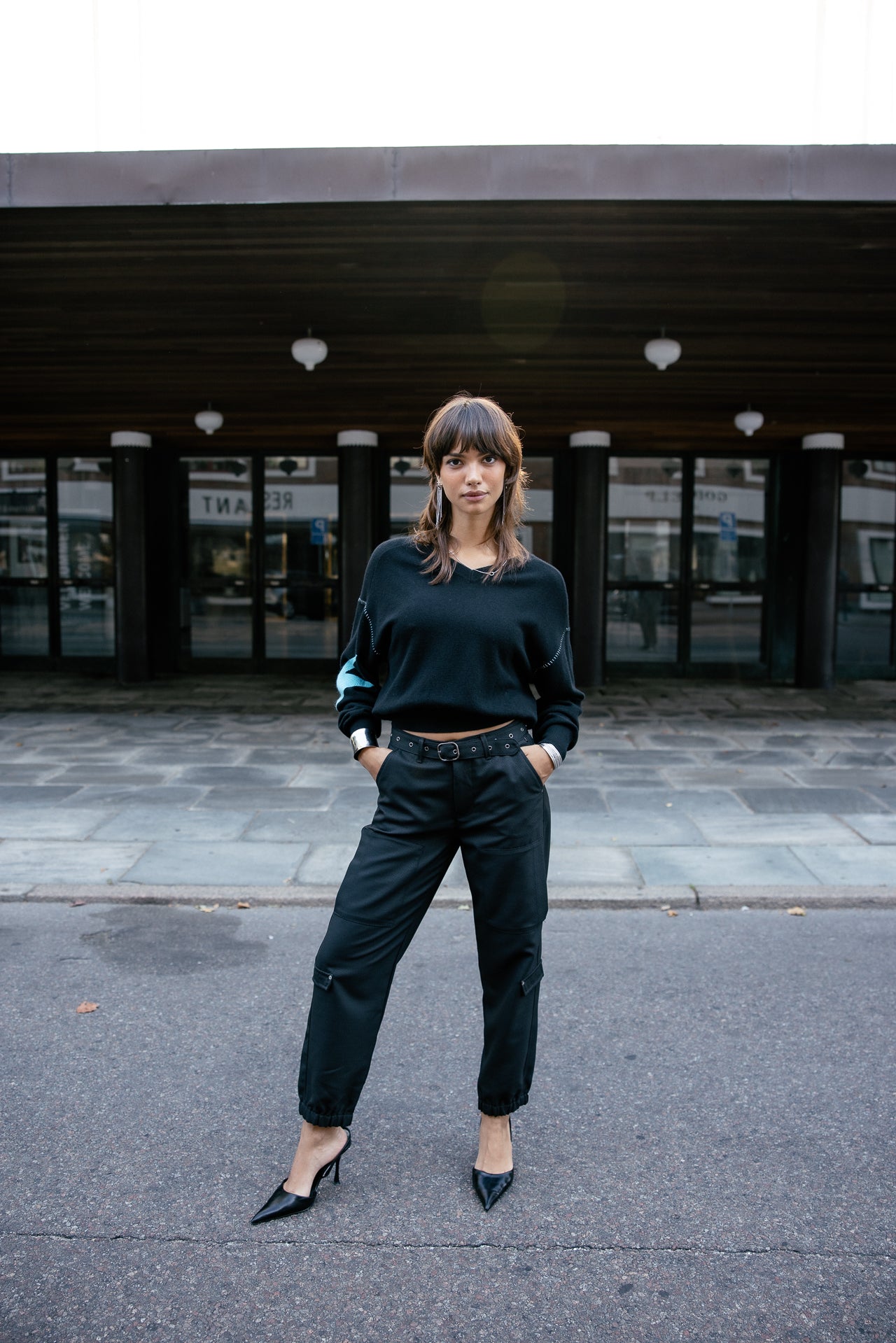 

Pullover mit Kontrastmotiv Damen Penny Intersia black | Freeman T. Porter