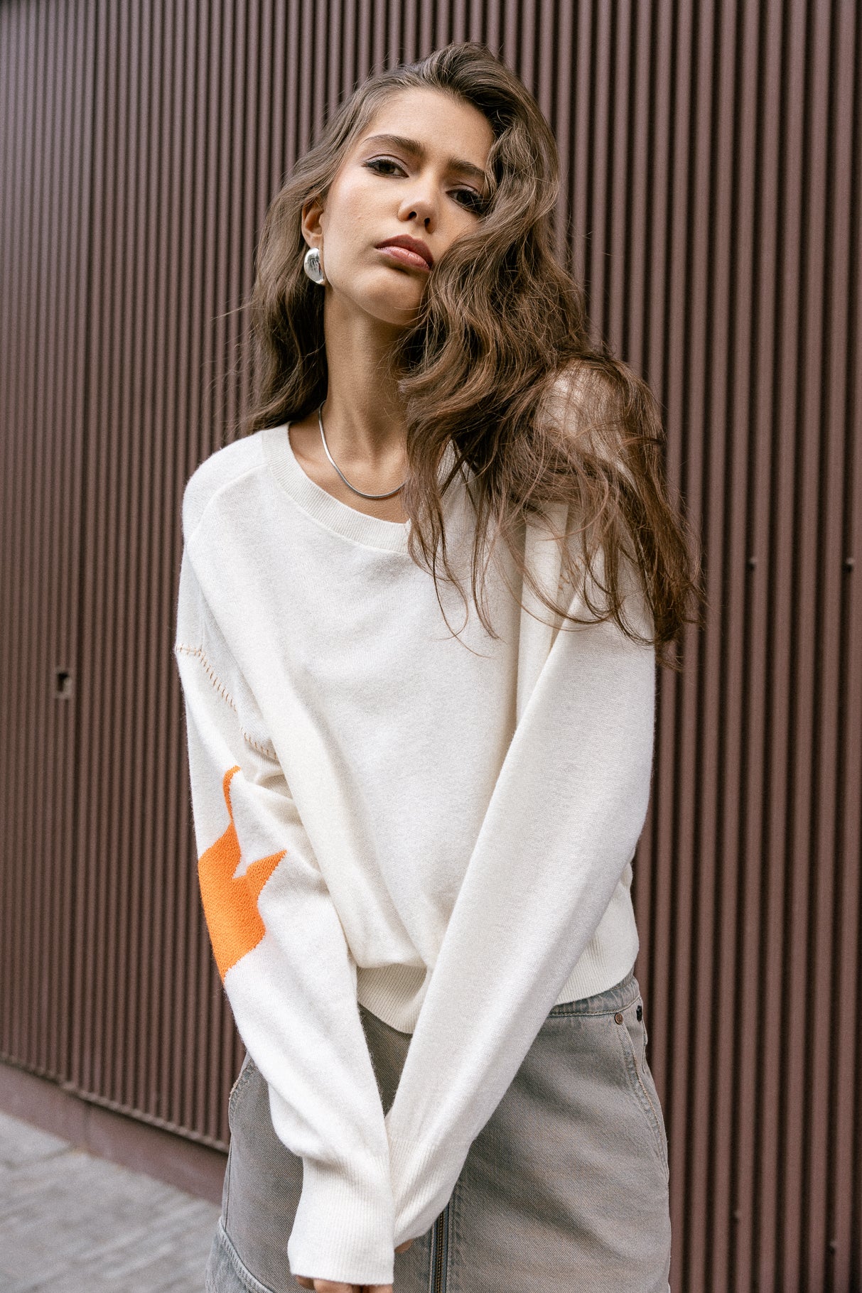   
            

Pull motif contrastant Femme Penny Intersia egret | Freeman T. Porter
          