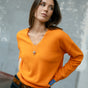 

Pull laine & cachemire Frau Pram orange peel | Freeman T. Porter
