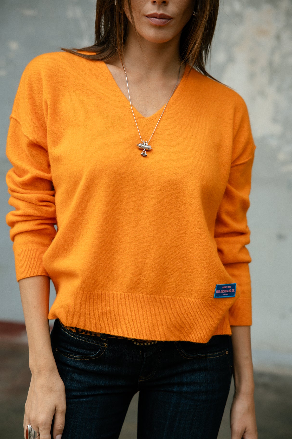 
              

Pull laine & cachemire Femme Pram orange peel | Freeman T. Porter
            