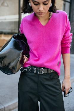 

Woll- & Kaschmirpullover Damen Pram rose violet | Freeman T. Porter