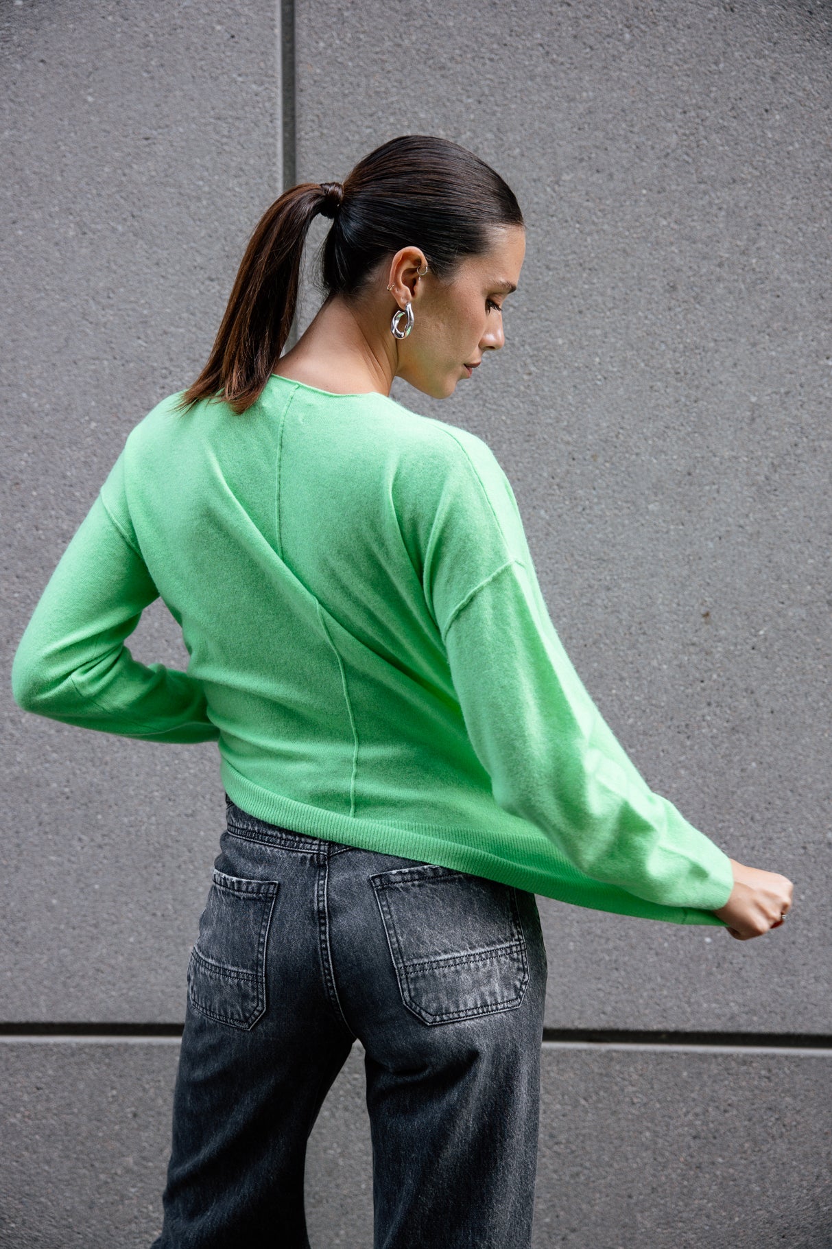 

Pull laine & cachemire Femme Pram neon green | Freeman T. Porter