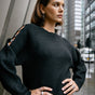 

Pull manches fantaisie Femme Perline black | Freeman T. Porter