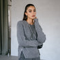 

Pull zippé coté Femme Pelosa Zip medium grey | Freeman T. Porter