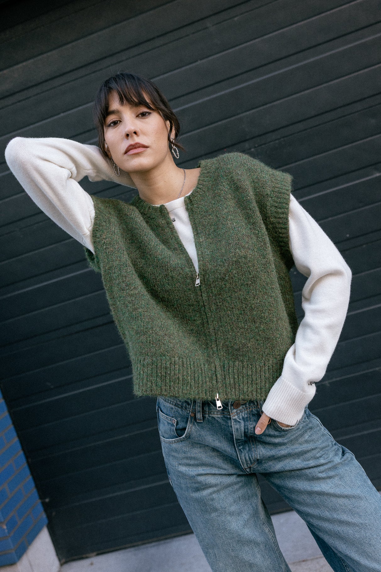 

Zipped sweater   Woman Phreem khaki | Freeman T. Porter