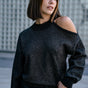 

Pull épaule dénudée Mujer Predige Lurex black | Freeman T. Porter