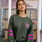 

Sweatshirt strass Femme Sheldone Glitter green gables | Freeman T. Porter