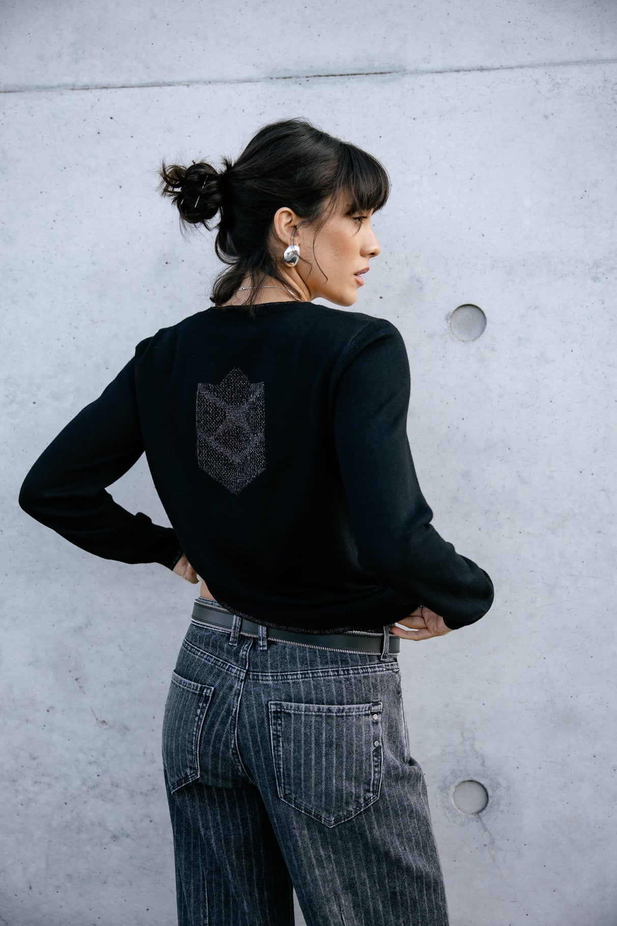

Pull icon dos Femme Lorel black | Freeman T. Porter