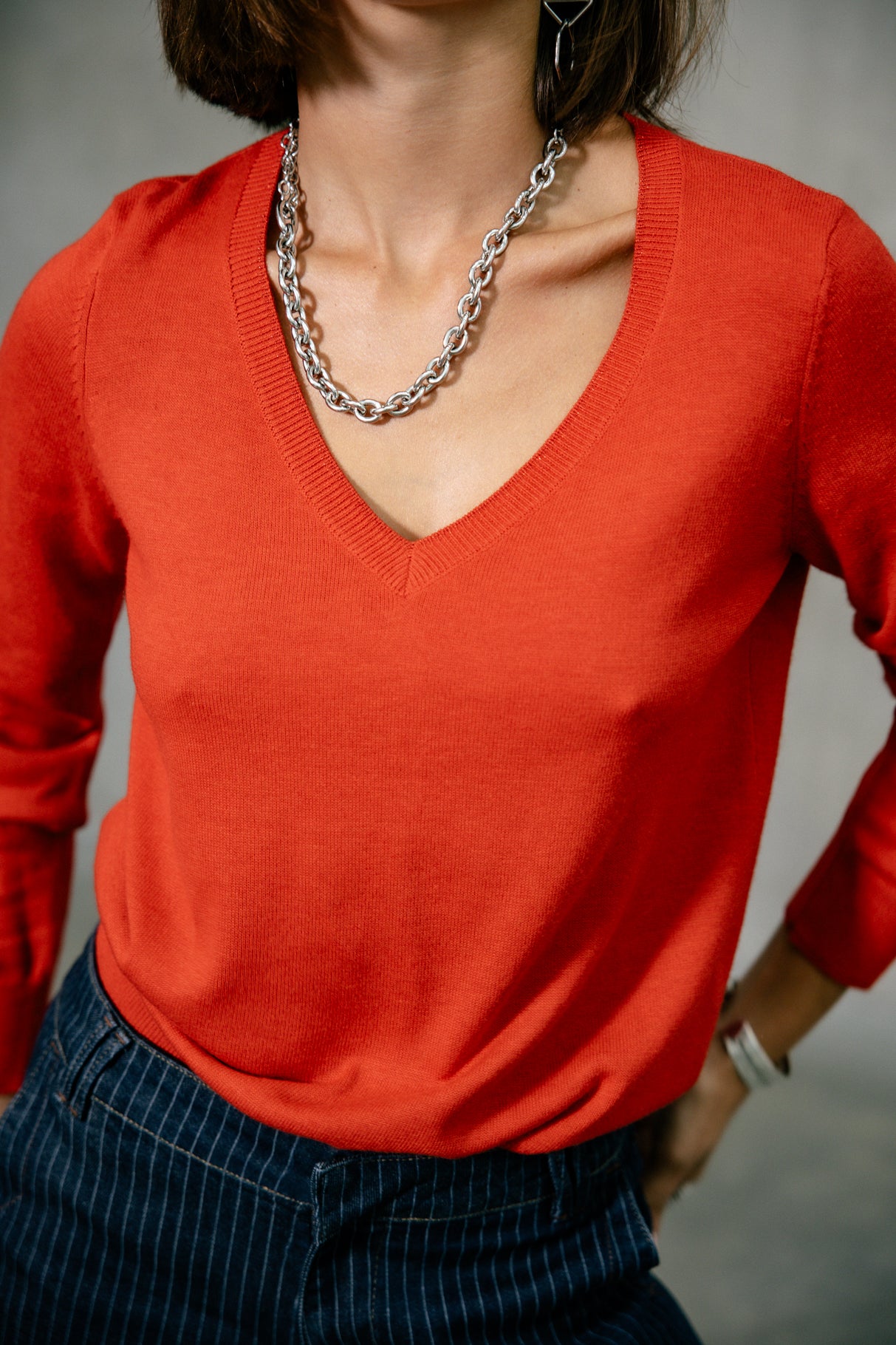 

Pull icon dos Femme Lorel red orange | Freeman T. Porter