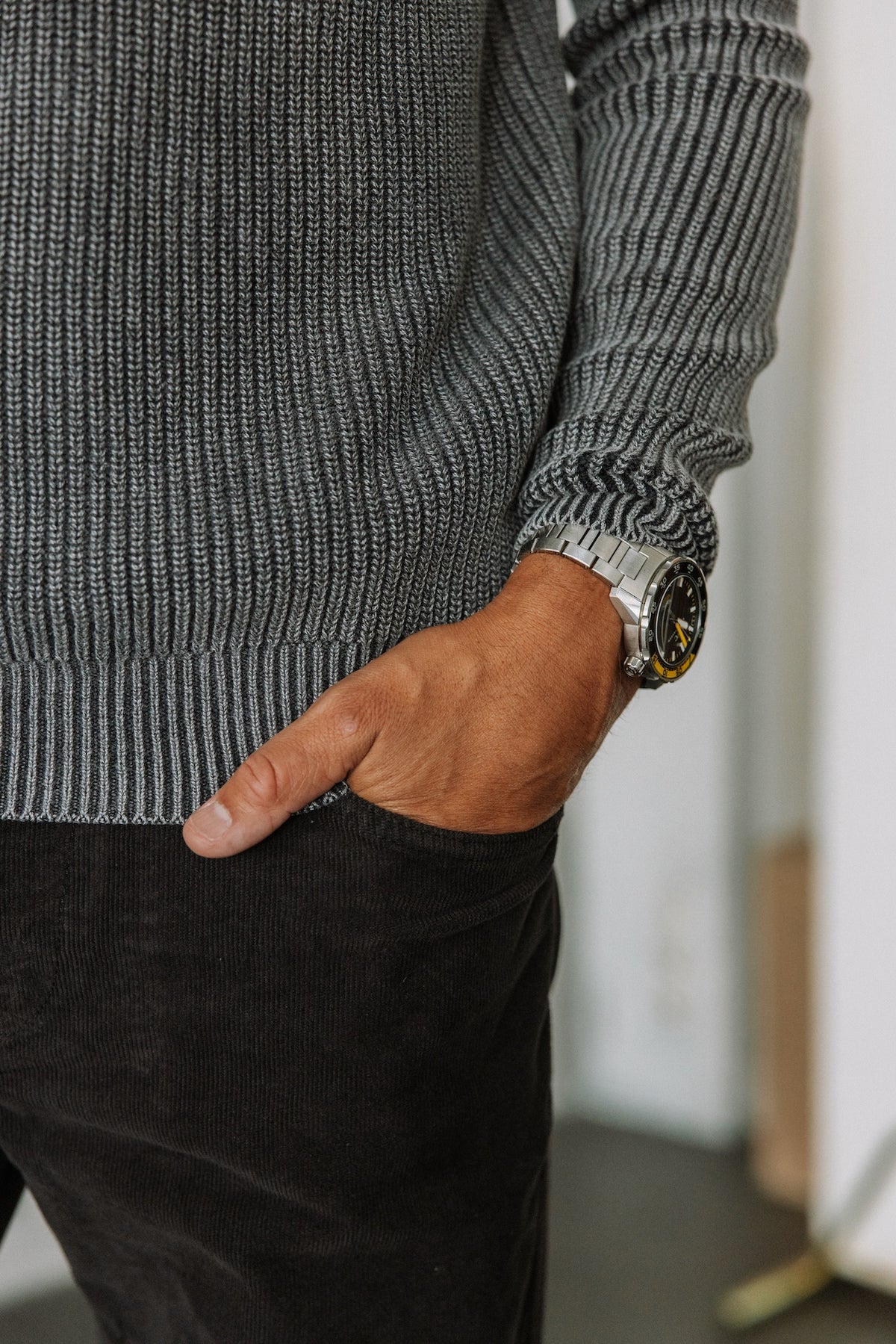 

Pull col rond Homme Pieter Hard anthra | Freeman T. Porter