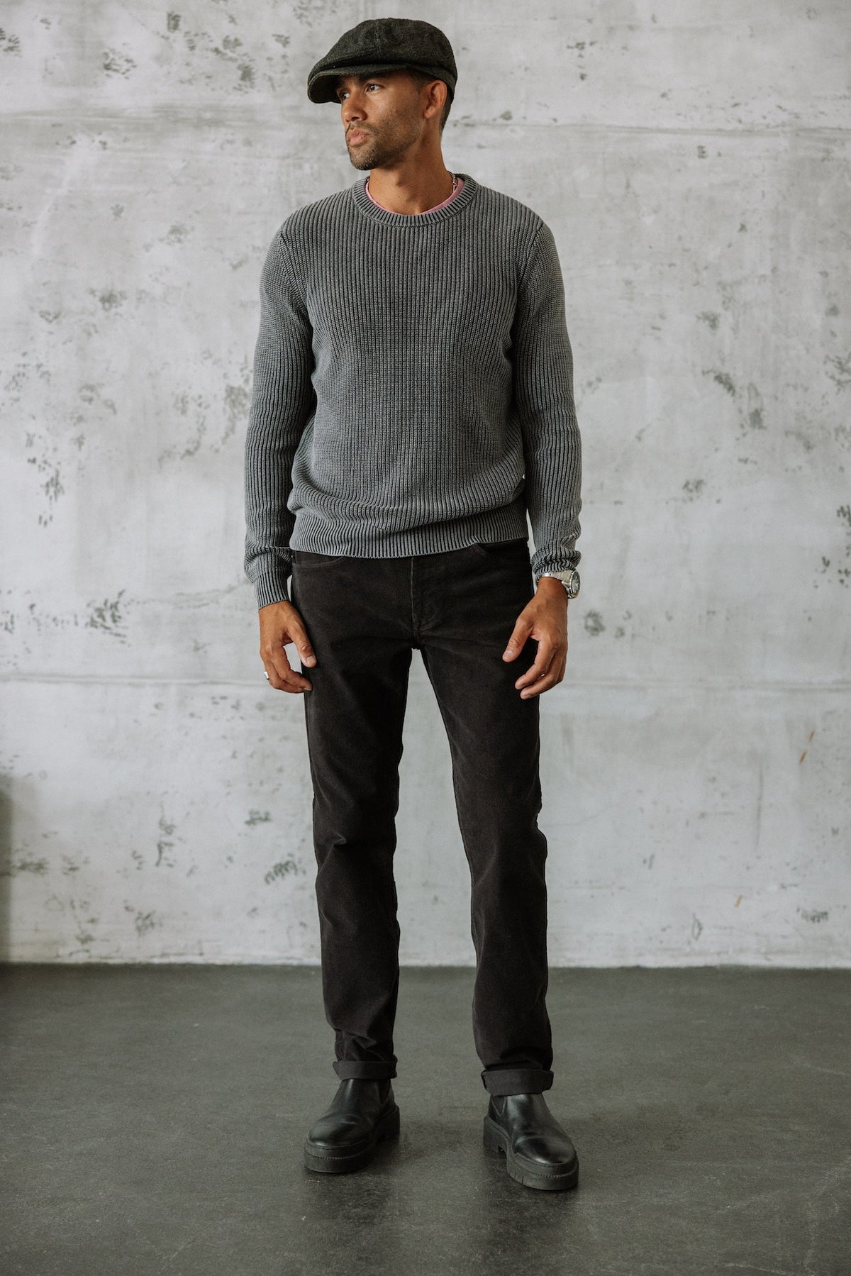 

Pull col rond Homme Pieter Hard anthra | Freeman T. Porter