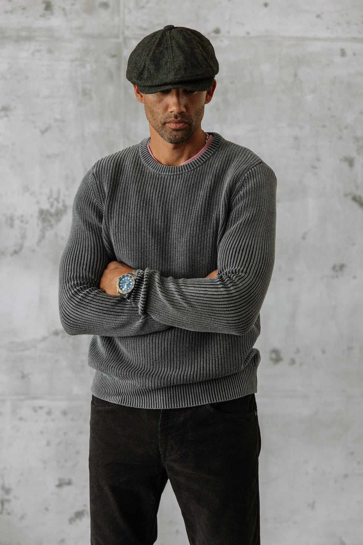 

Pull col rond Homme Pieter Hard anthra | Freeman T. Porter