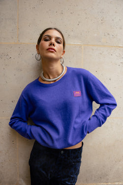 

Kurzer Pullover Damen Pharos deep blue | Freeman T. Porter