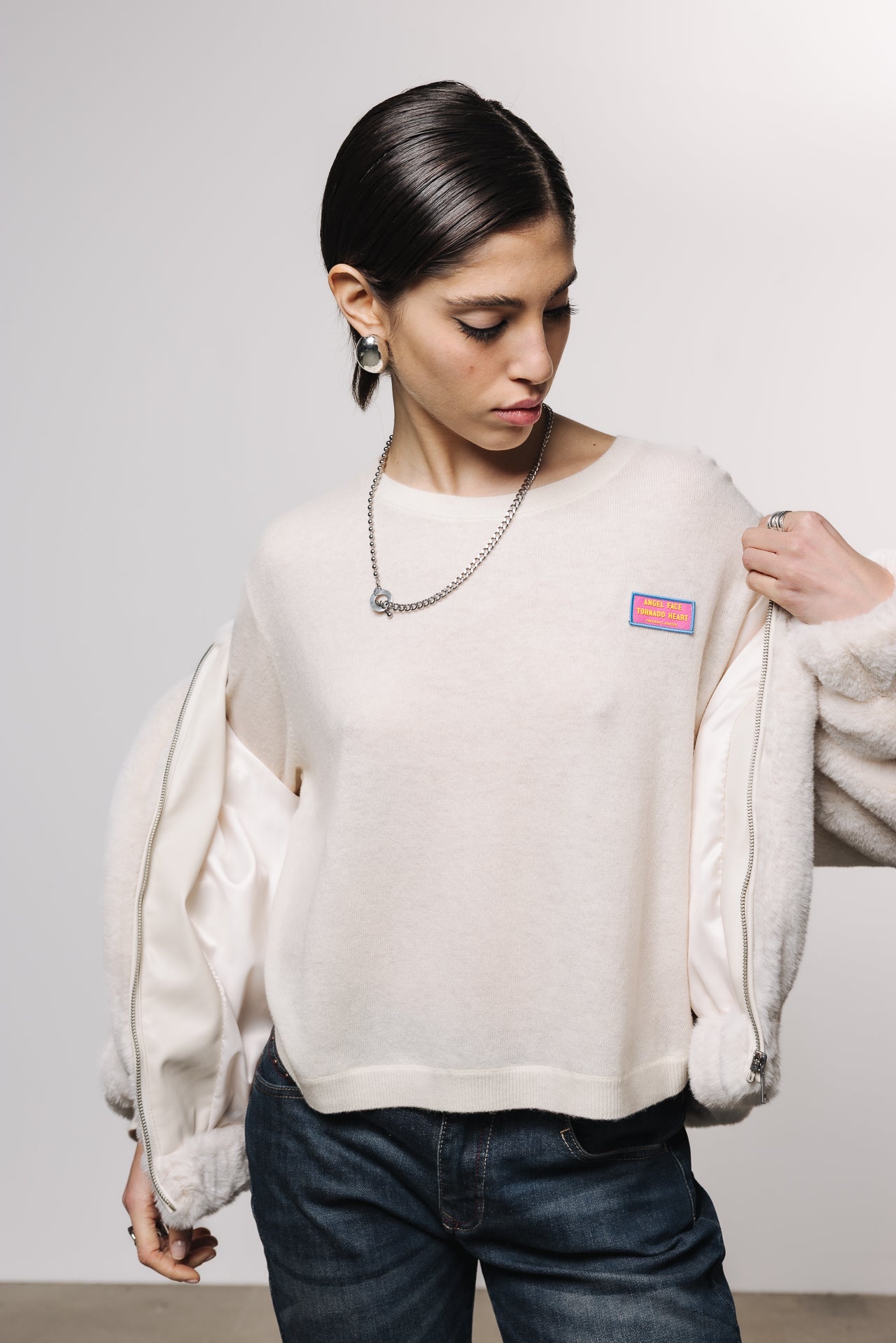 

Jersey corto Mujer Pharos ecru | Freeman T. Porter