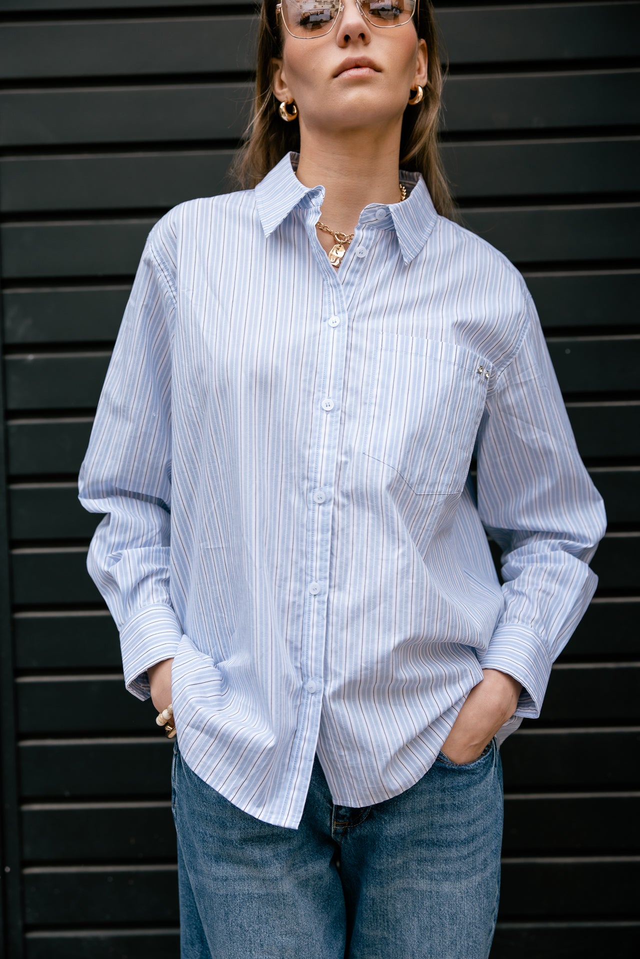   
            

Chemise rayée Femme Chamy Stripe granada sky | Freeman T. Porter
          