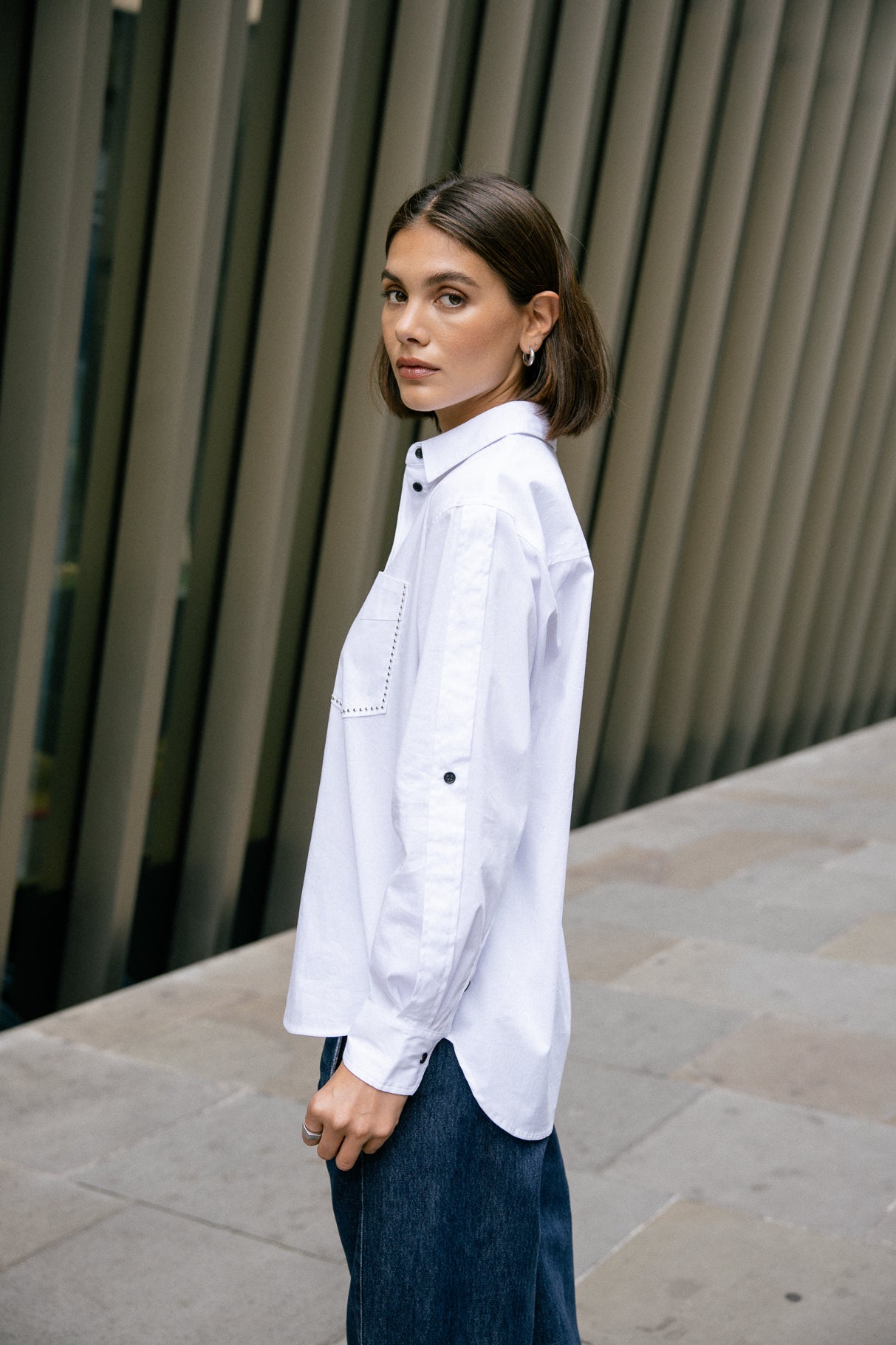 

Chemise oversize Femme Chenoa Punk white | Freeman T. Porter