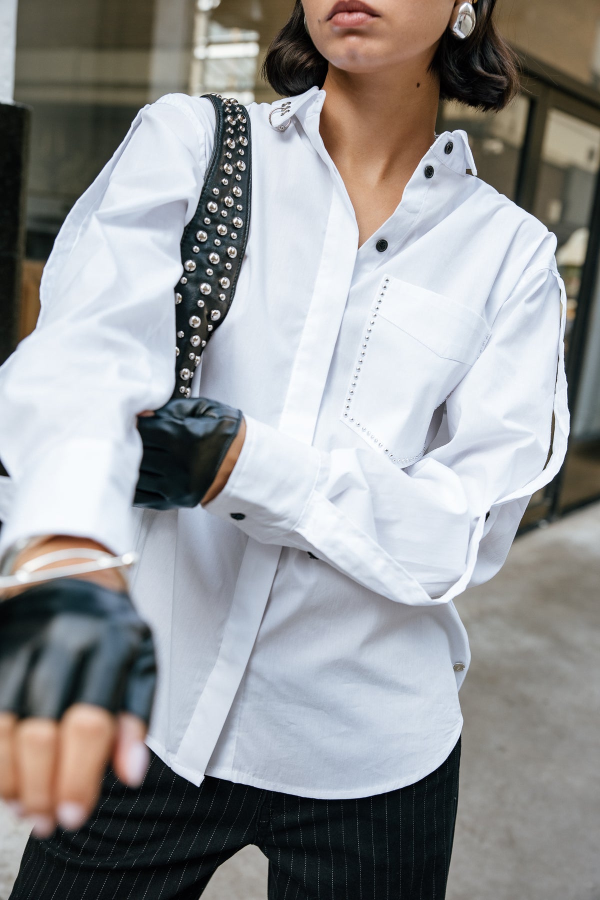 

Oversize-Hemd Damen Chenoa Punk white | Freeman T. Porter