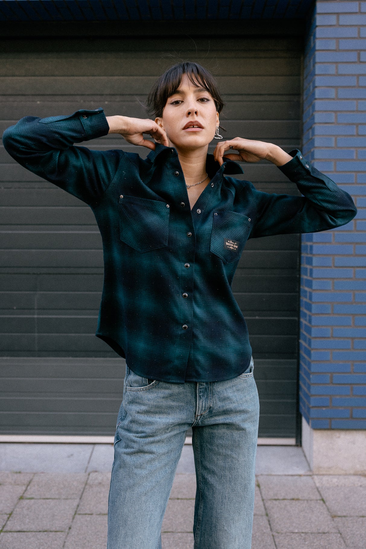 

Camisa a cuadros Mujer Chirina Rhinestones original | Freeman T. Porter