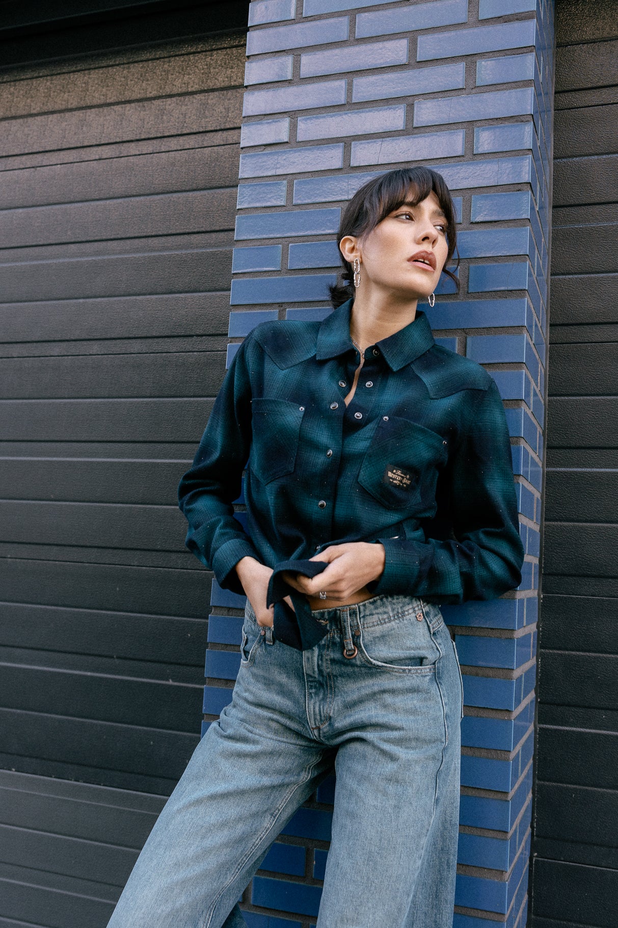 

Camisa a cuadros Mujer Chirina Rhinestones original | Freeman T. Porter