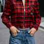 

Chemise zippée Mujer Chiky Checks red | Freeman T. Porter