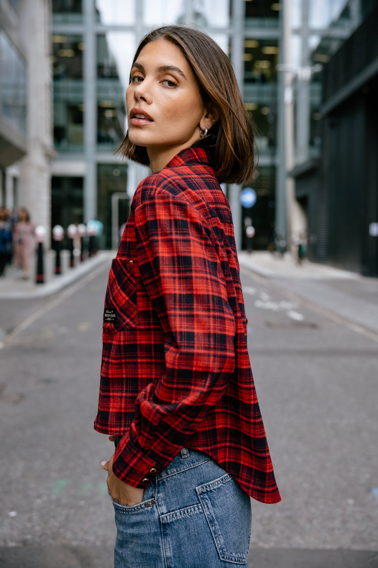 
              

Chemise zippée Frau Chiky Checks red | Freeman T. Porter
            