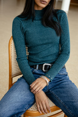 

Pullover mit Lurex Damen Pristila saphir | Freeman T. Porter