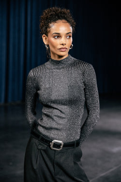 

Pullover mit Lurex Damen Pristila silver | Freeman T. Porter