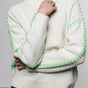 

Turtleneck sweater Women Paley Colors off white / green | Freeman T. Porter