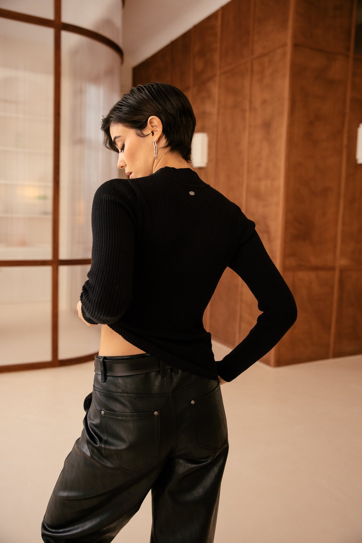 

Pull avec transparence Femme Prale black | Freeman T. Porter