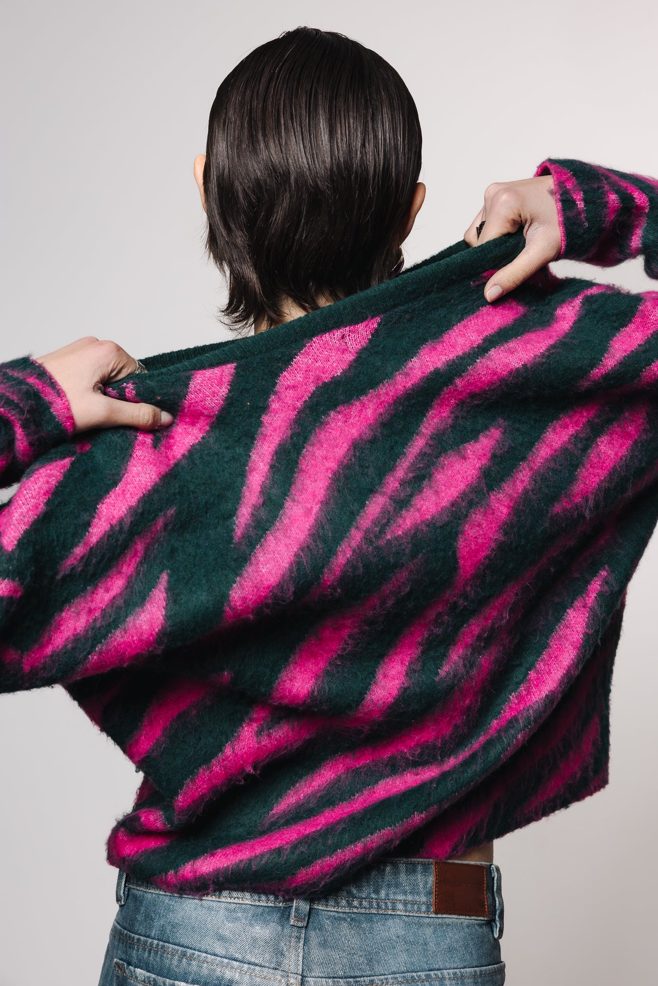 
              

Jersey de jacquard Mujer Parisi Zebra pink / green | Freeman T. Porter
            