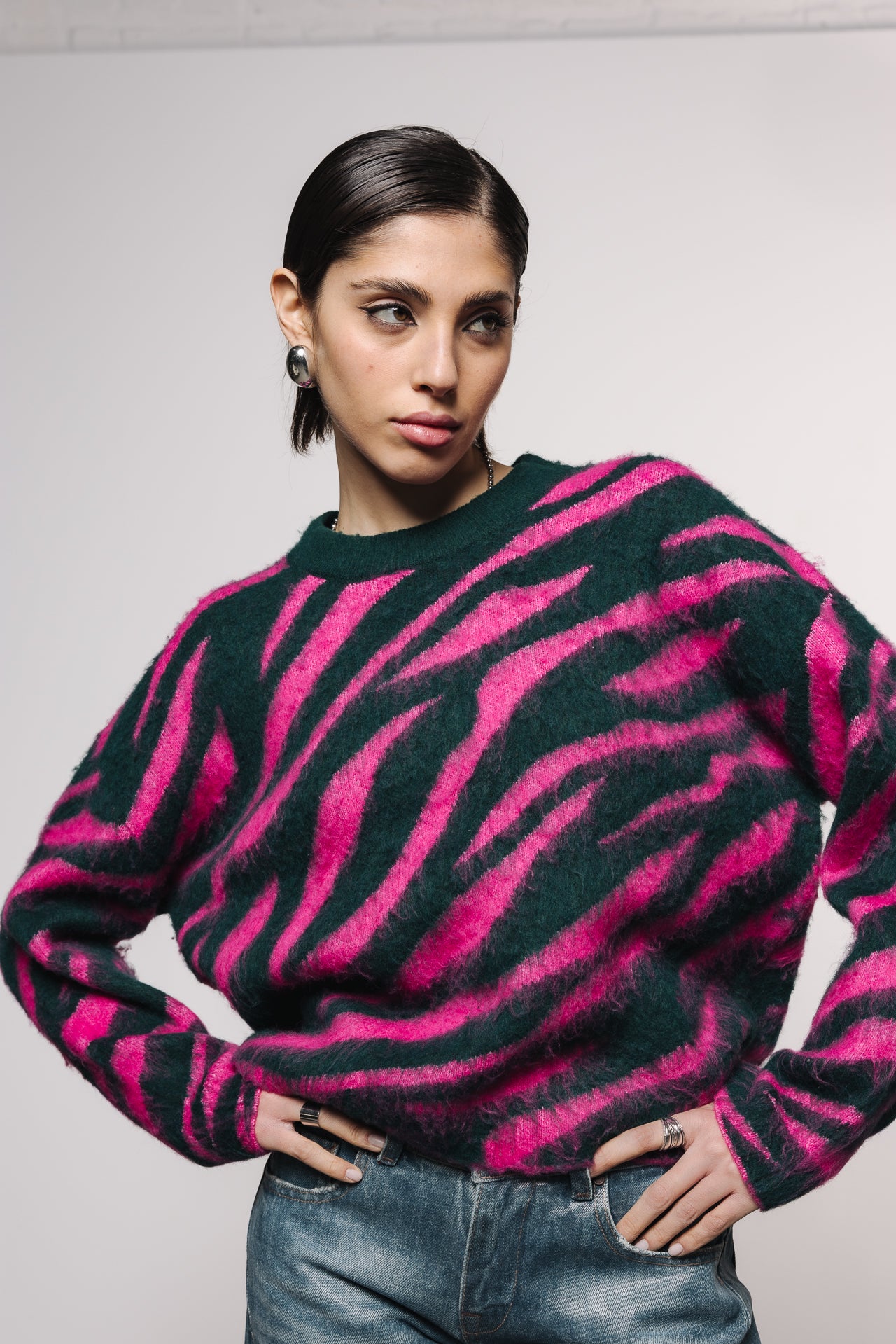   
            

Jersey de jacquard Mujer Parisi Zebra pink / green | Freeman T. Porter
          