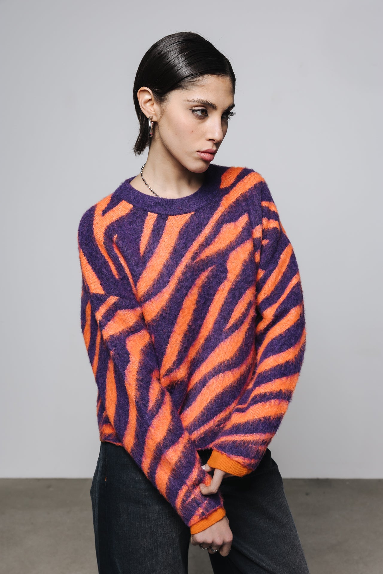 
              

Jersey de jacquard Mujer Parisi Zebra orange / purple | Freeman T. Porter
            