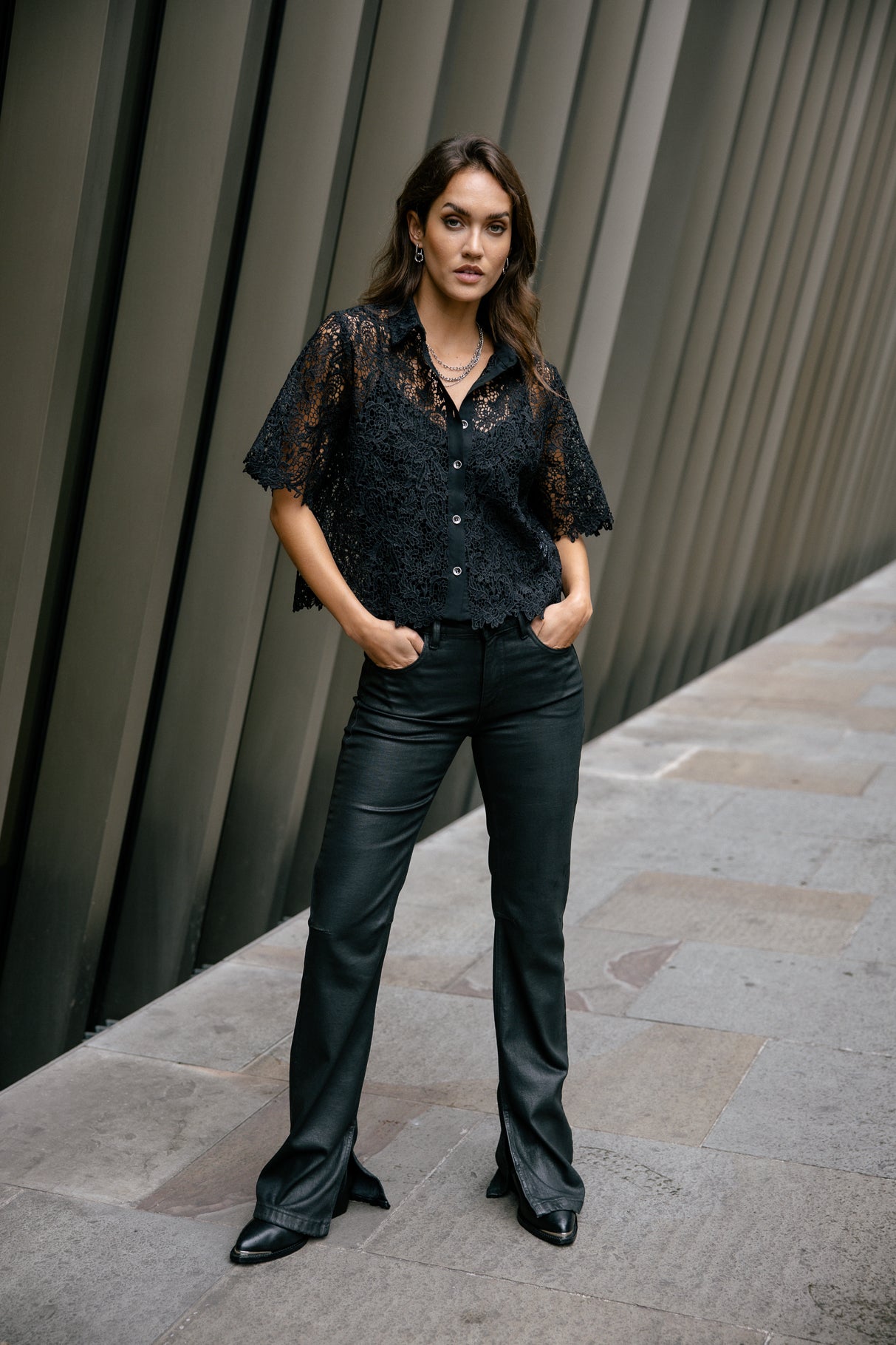 

Chemise en dentelle Femme Choko Lace black | Freeman T. Porter