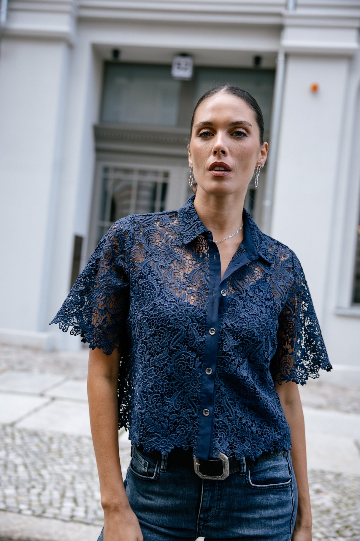   
            

Chemise en dentelle Femme Choko Lace black iris | Freeman T. Porter
          