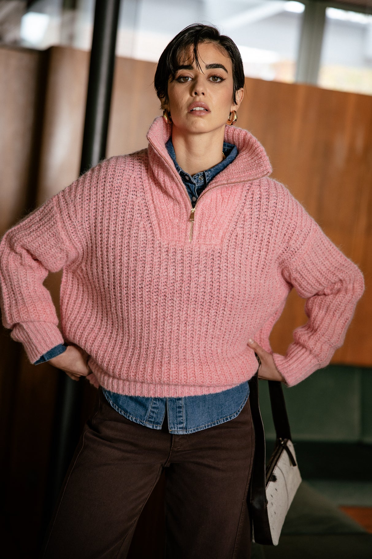   
            

Pull en mohair Femme Prema pink | Freeman T. Porter
          
