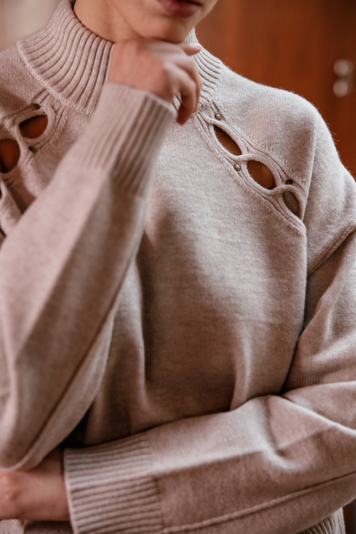 
              

Pull col montant Femme Raphy beige melange | Freeman T. Porter
            