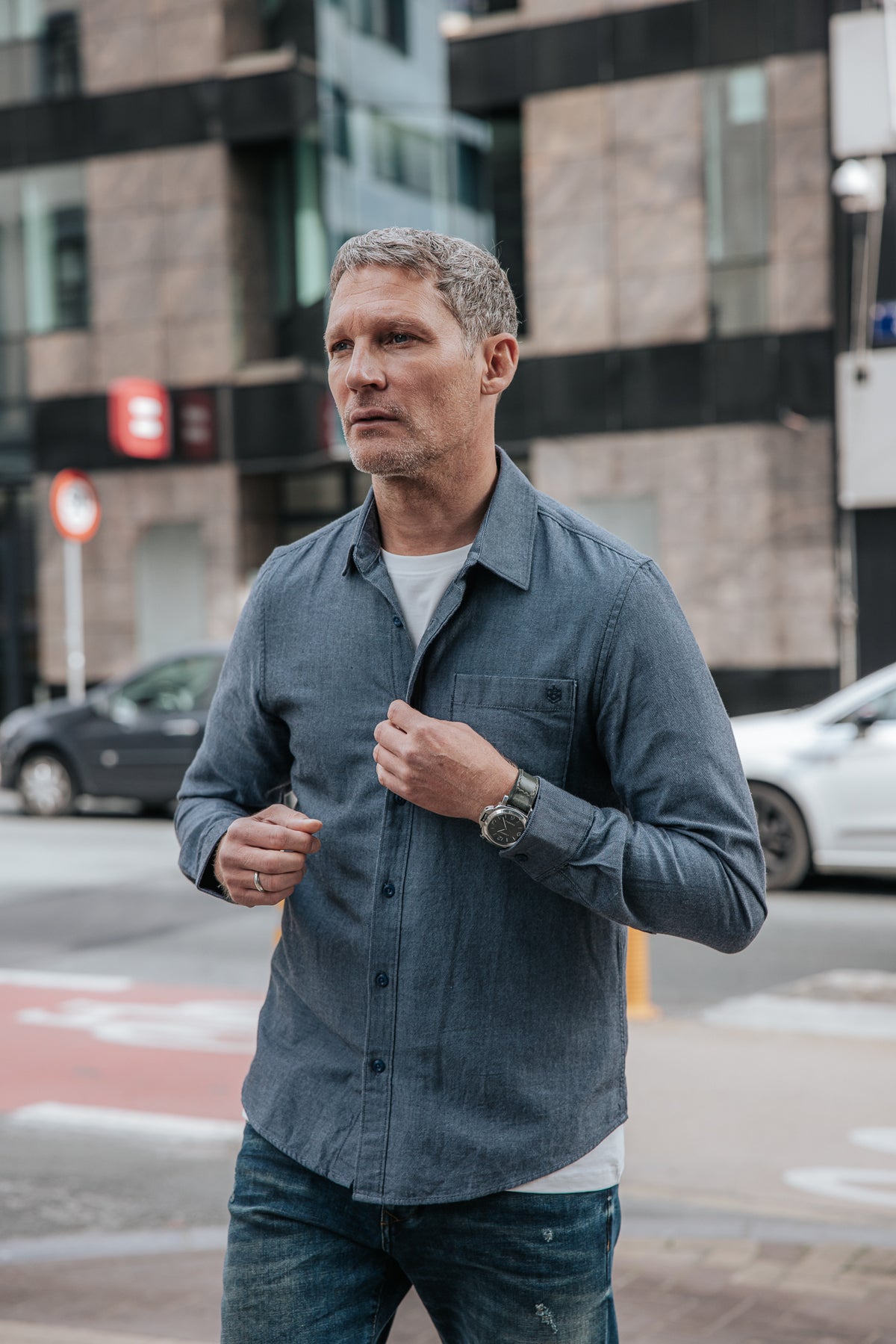 
              

Chemise droite Homme Jeremiah Bitwill navy | Freeman T. Porter
            