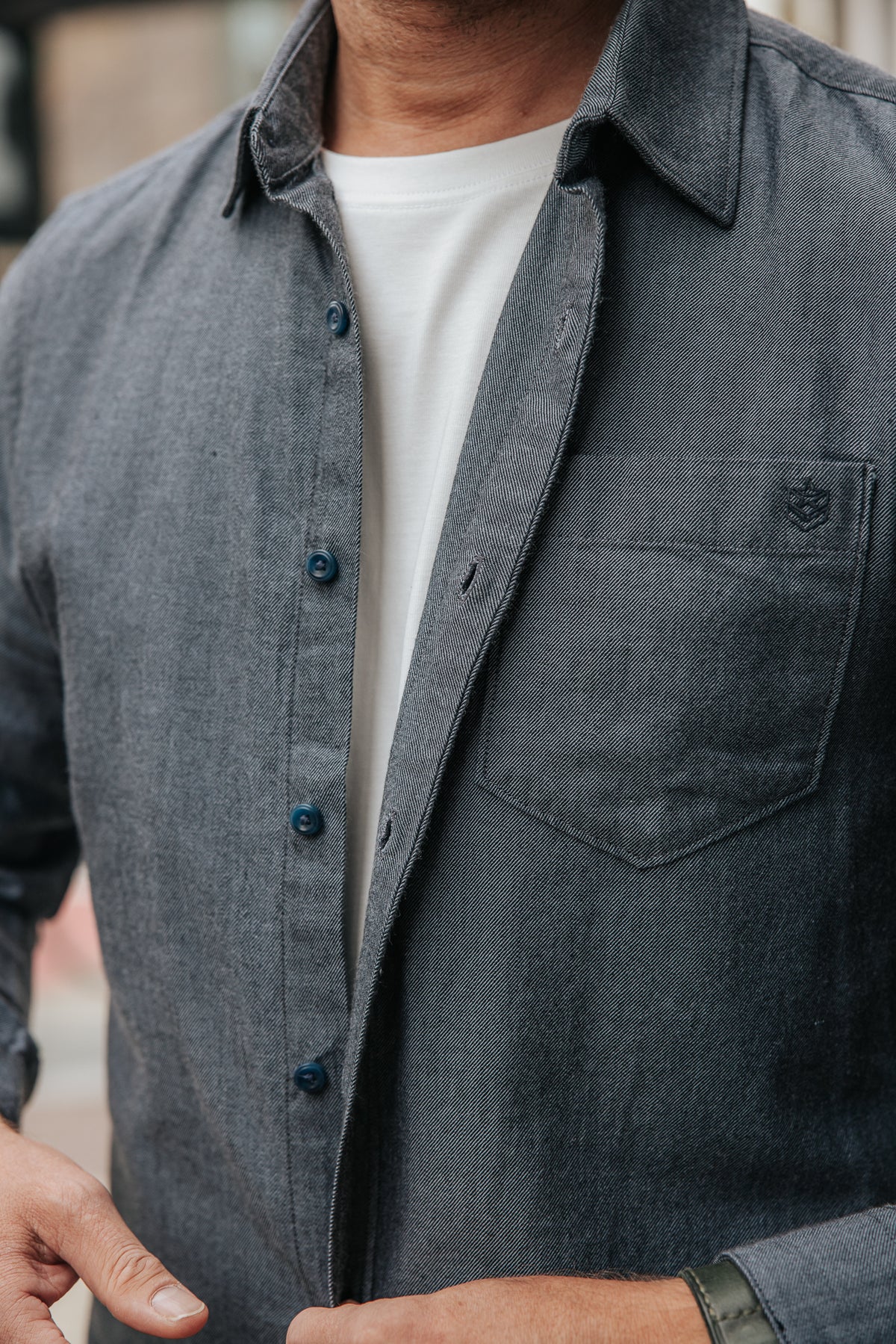 

Straight shirt Men Jeremiah Bitwill navy | Freeman T. Porter