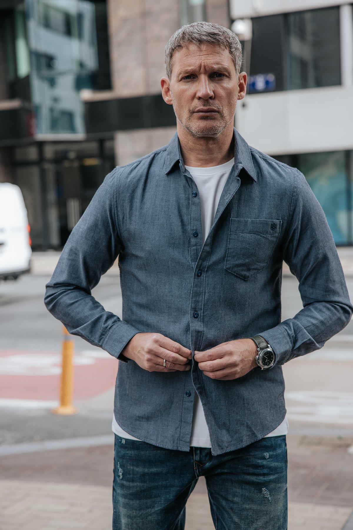 

Straight shirt Men Jeremiah Bitwill navy | Freeman T. Porter