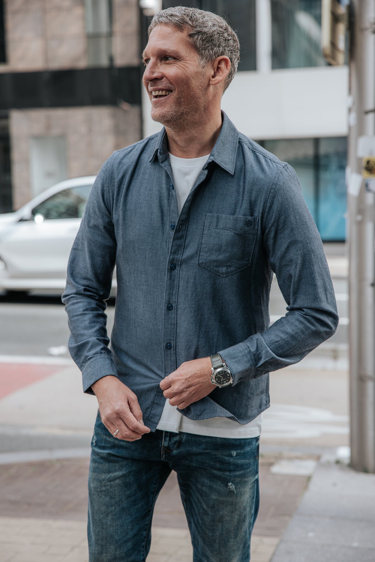 

Straight shirt Men Jeremiah Bitwill navy | Freeman T. Porter